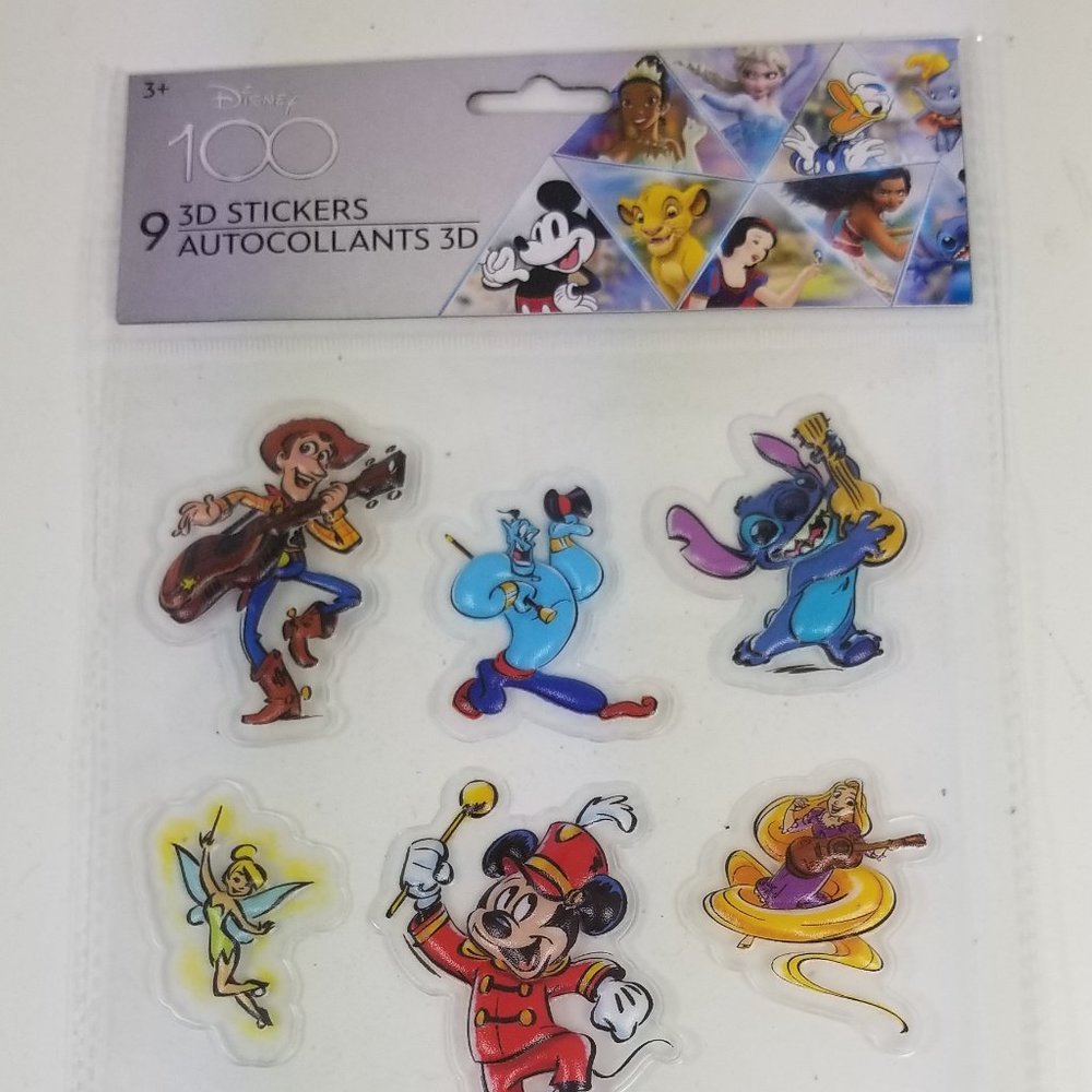 Disney 100th Anniversary 3D Dimensional stickers